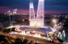 Computer-generated images of the 'EuroVegas' gambling complex and conference centre outside Madrid