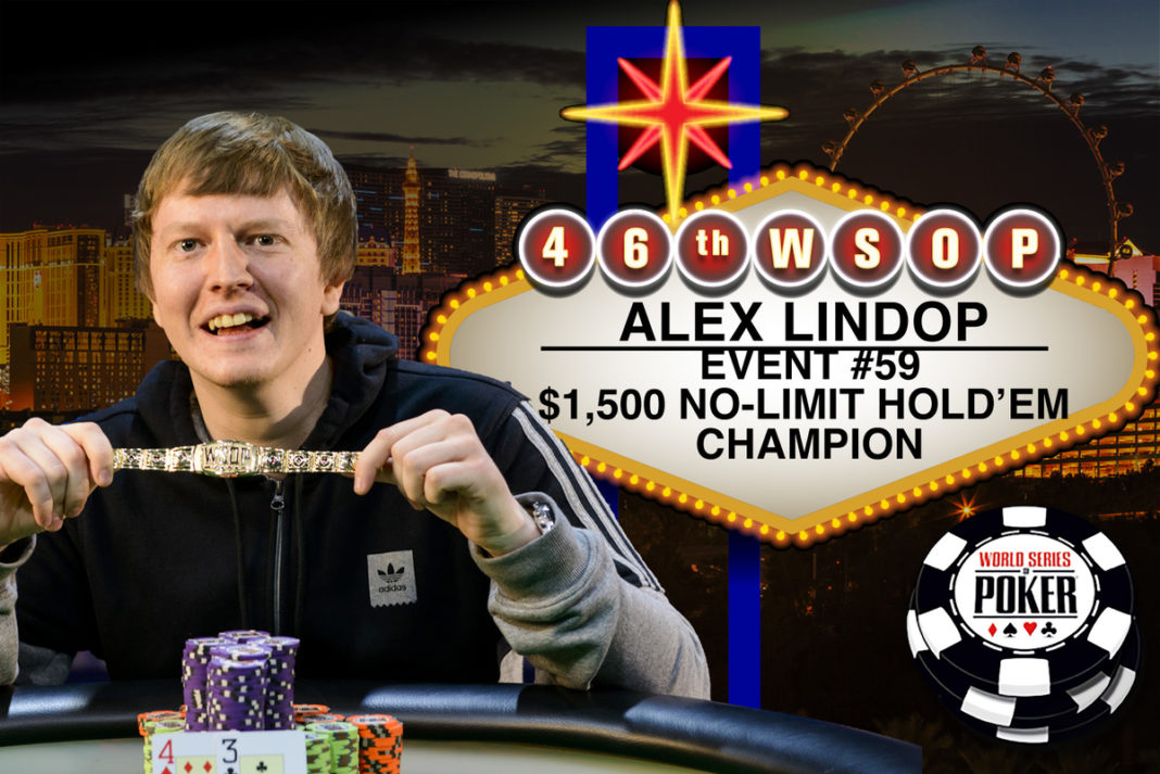 Alex Lindop wygrywa bransoletkę w evencie $1,500 NL Hold’em