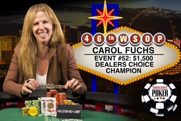 Carol Fuchs jako pierwsza kobieta wygrywa bransoletkę WSOP 2015