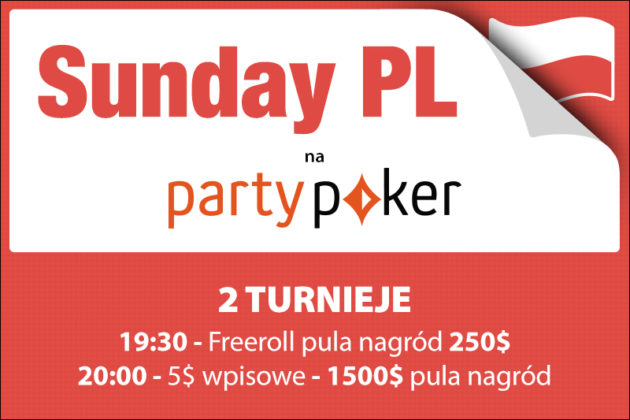 Już jutro kolejne turnieje SundayPL na PartyPoker!