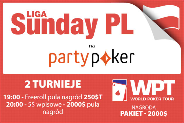 Dziś kolejne turnieje tylko dla Polaków na PatyPoker – liga SundayPL!