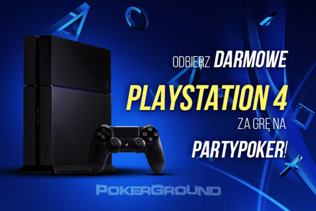 Odbierz darmowe Playstation 4 od PokerGround za grę na PartyPoker!