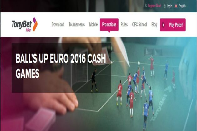 „Ball’s UP”- promocja dla graczy cash na EURO2016 od TonyBet Poker