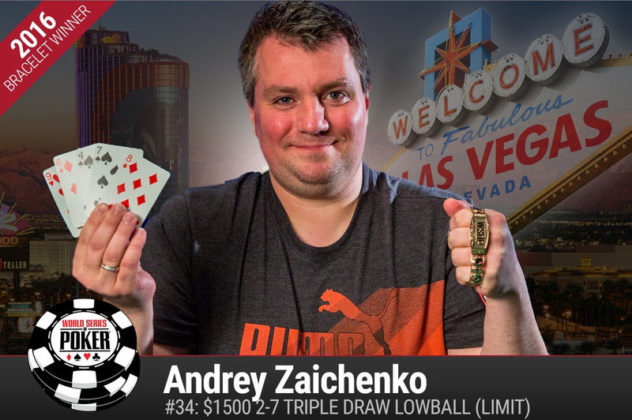 Andrey Zaichenko wygrywa turniej 27 Triple Draw Lowball