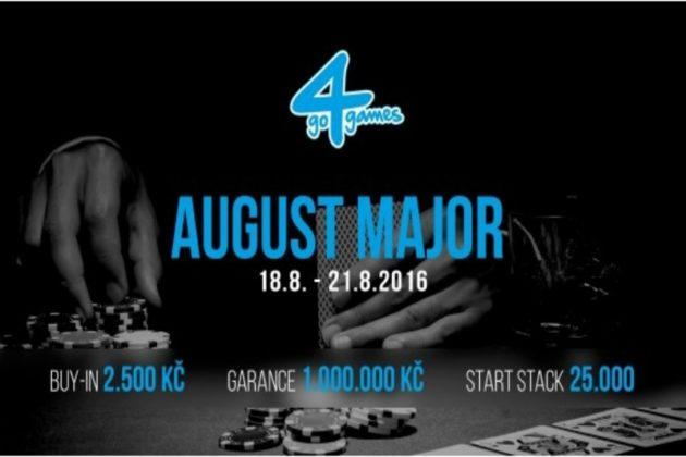 PokerGround zaprasza na turniej August Major do Ołomuńca – 1.000.000 Kc GTD.