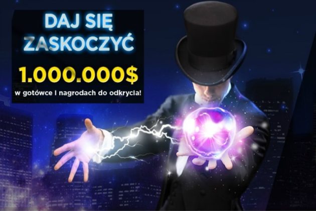 Daj się zaskoczyć na 888poker. 1.000.000 dolarów w gotówce i nagrodach do odkrycia!