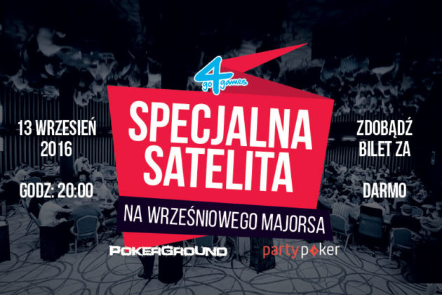 Wyjedź na September Major z PokerGround. Wyjątkowa satelita już w najbliższy wtorek!