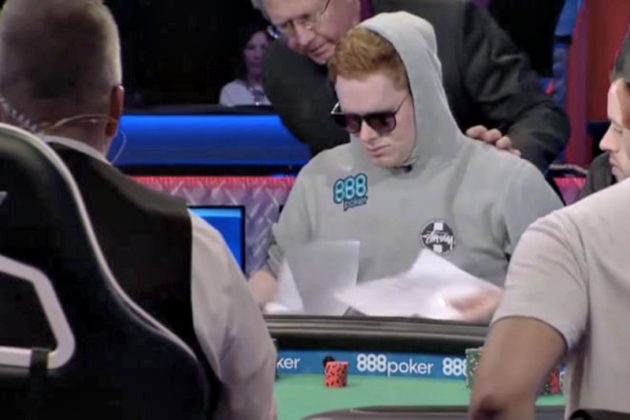 Mcconnon vs Hallaert – spór o ściągawkę przy stole pokerowym ME WSOP