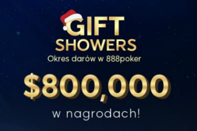 Nagrody o wartości 800.000$ do wygrania w świątecznej promocji Gift Showers na 888poker!