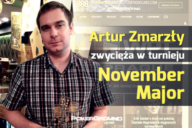 Artur Zmarzły zwycięża w turnieju November Major i wygrywa 629.000 Kc!