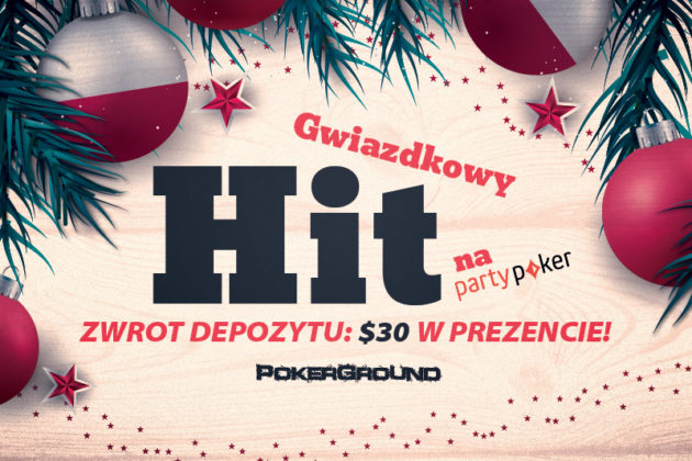 Gwiazdkowy hit na PartyPoker: zwrot depozytu i aż 30$ w prezencie!