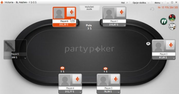 Party poker cash game card rush