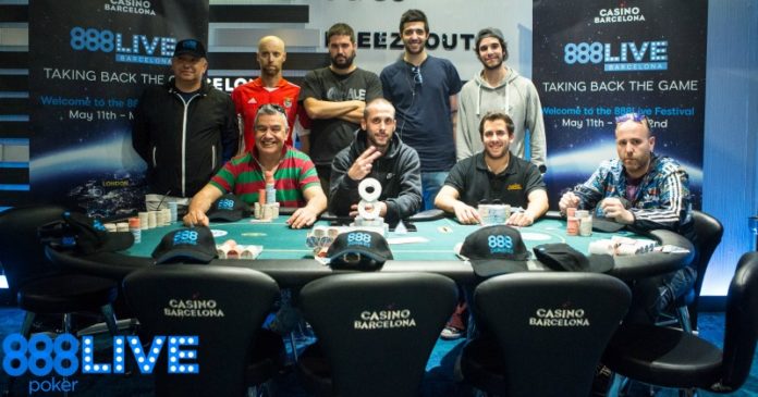 888Live Barcelona - Stół finałowy Opening Eventu