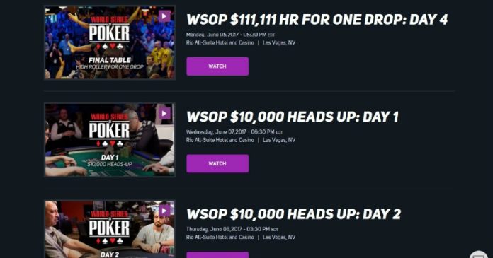 PokerGo harmonogram PokerGo harmonogram