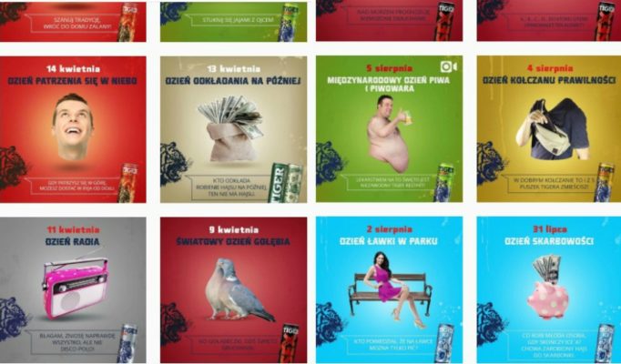 Brakuje plansz z datami 10 kwietnia oraz 1 sierpnia.