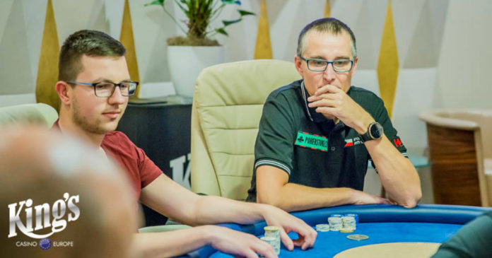 Piotr Więcek na FT eventu NLHE Turbo