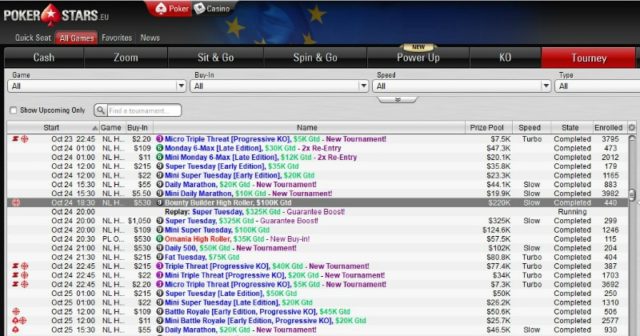 Zmiany w harmonogramie MTT na PokerStars