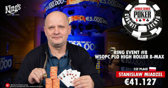 WSOPC Rozvadov: Stanisław Miądzel najlepszy w High Rollerze PLO!