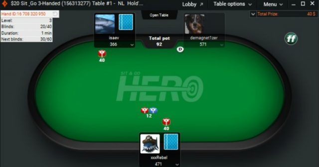 Nowe limity w grach Sit&Go HERO na PartyPoker!