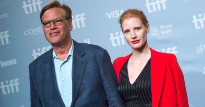 Aaron Sorkin i Jessica Chastain Aaron Sorkin i Jessica Chastain