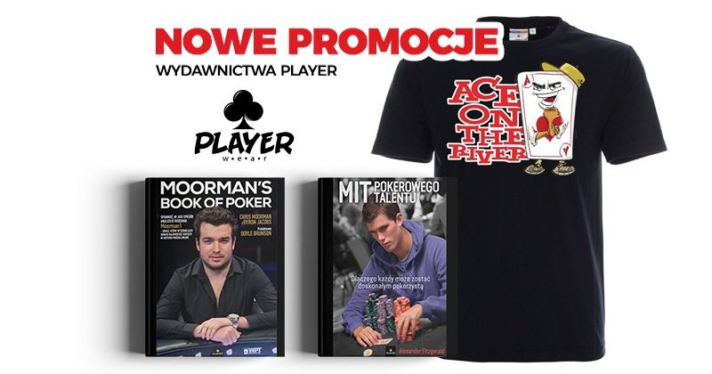 Pakiety książek i pokerowe koszulki z RABATEM PokerGround – Wydawnictwo Player