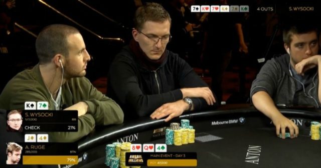 [RELACJA od 03:00] Szymon Wysocki już w czwartym dniu ME Aussie Millions!