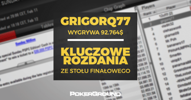 Grigorq77 wygrywa ponad 92.000$ w Sunday Million!