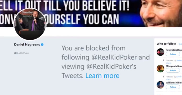 Daniel Negreanu blokuje Douga Polka