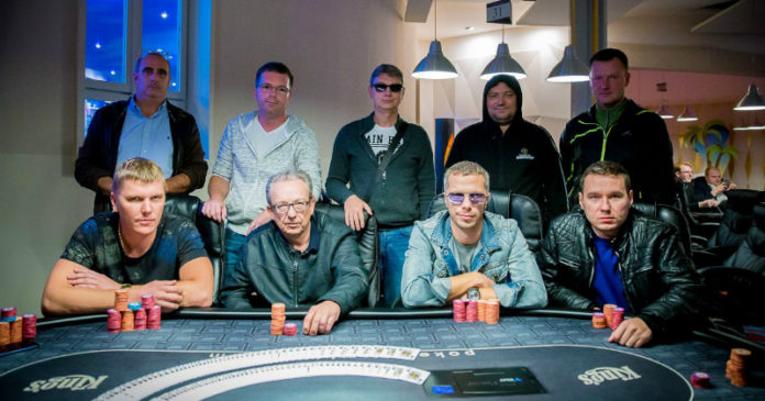 Stół finałowy turnieju PLO Hi/Lo - WSOP Circuit Rozvadov