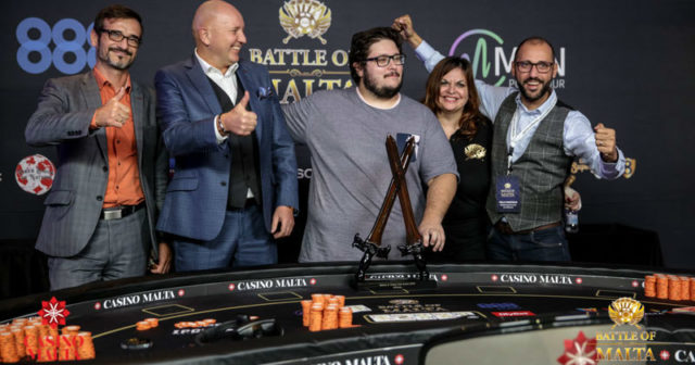 Battle of Malta: Julien Stropoli zwycięża w rekordowym Main Evencie