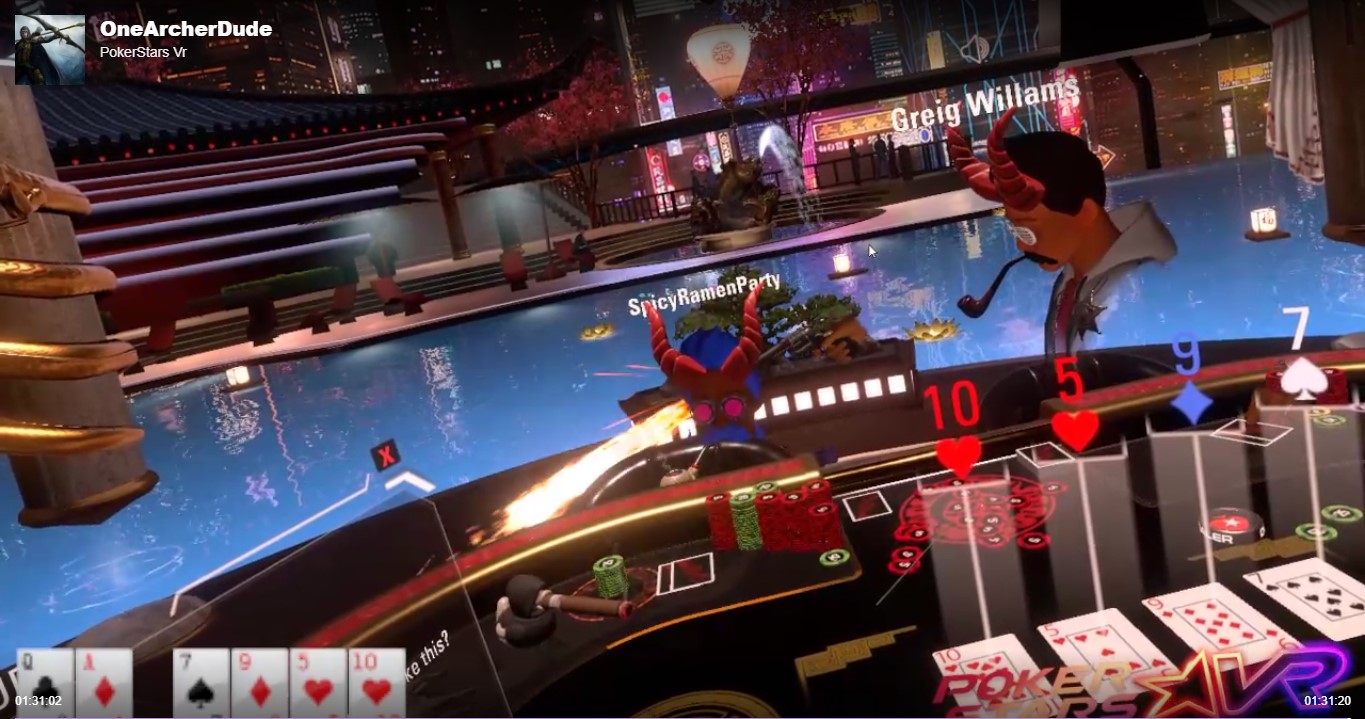 PokerStars VR - strzał w głowę