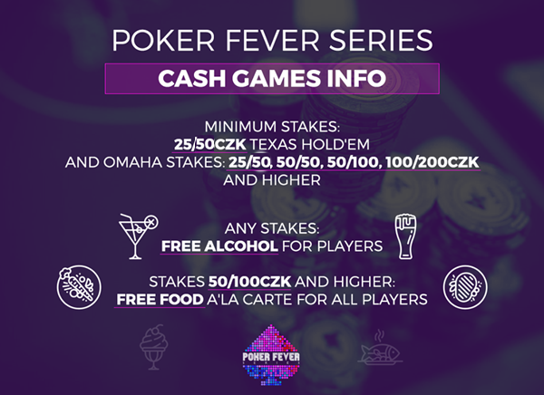 Gry cashowe w trakcie Poker Fever