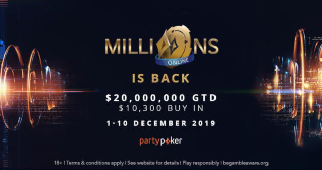 MILLIONS Online: Ponownie zagramy o 20 mln$ w największym turnieju online