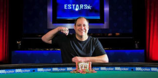 WSOP 2019: Elezra i Ferguson bez bransoletek. Złoto dla „ODB” Bakera David Baker ©Tomas Stacha/WSOP/Pokernews