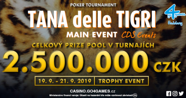 TANA delle TIGRI: Już za trzy dni Włosi najadą Go4Games Casino w Ołomuńcu!