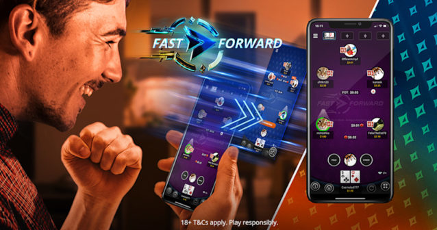 PartyPoker: Mobilny cash fastforward obsługiwany jednym palcem podbijaja serca graczy!