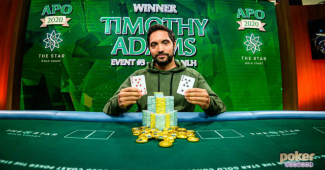 Australian Poker Open: Timothy Adams najlepszy w turnieju za 25.000 AUD