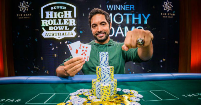Timothy Adams mistrzem turnieju Super High Roller Bowl Australia!