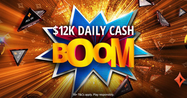 Daily Cash Boom: 12.000$ do podziału każdego dnia!
