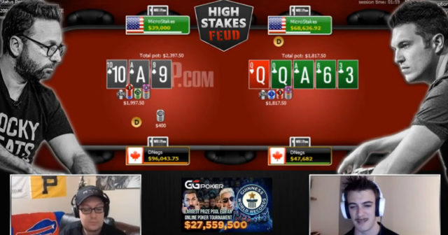 Doug Polk z niewielką stratą w 13. sesji pojedynku z Danielem Negreanu