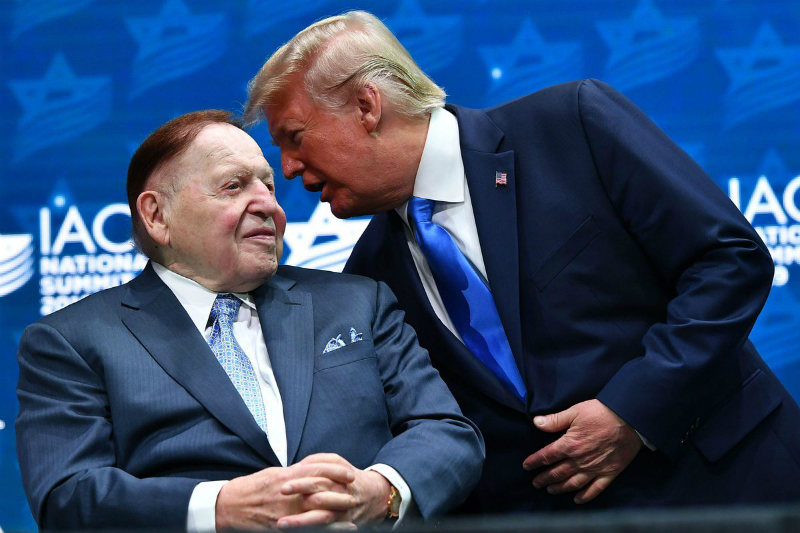Sheldon Adelson i Donald Trump