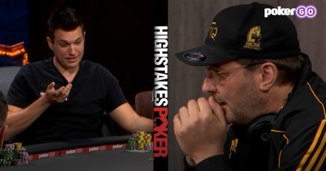 Doug Polk analizuje rozdanie, w którym na flopie spasował strita
