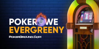 Pokerowe evergreeny: Minimalne przebicie Pokerowe evergreeny: grafika główna z tytułem i zdjęciem szafy grającej