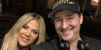 Phil Hellmuth dał Khloe Kardashian lekcję gry w pokera Phil Hellmuth i Khloe Kardashian