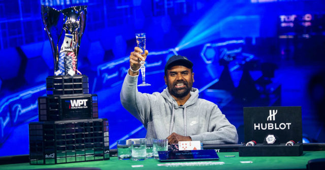 Balakrishna Patur z tytułem mistrzowskim WPT L.A. Poker Classic