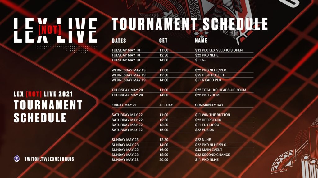 Lex Not Live 2021 - Harmonogram