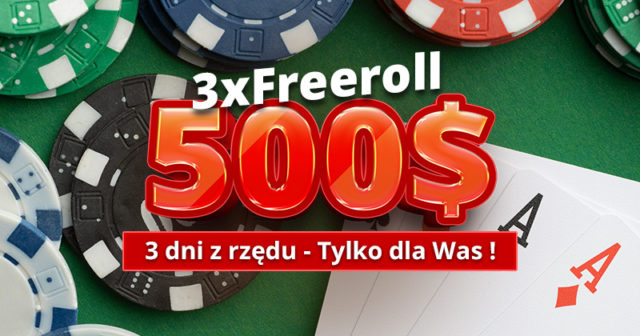 3x FREEROLL 500$+ TYLKO dla Was już w tym tygodniu na GGPoker!