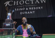 Dapo Ajayi z tytułem mistrzowskim WPT Choctaw Dapo Ajayi - WPT Choctaw