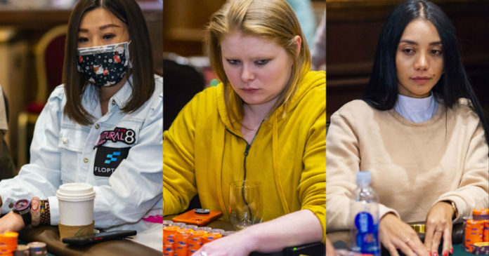 Kitty Kuo, Kyna England i Daniela Rodriguez WPT Venetian