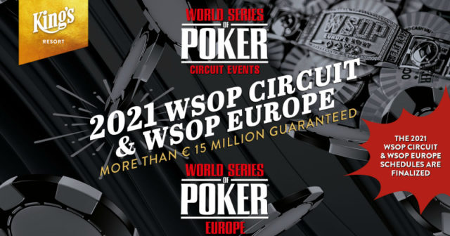 Znamy harmonogramy festiwali WSOP Europe 2021 i WSOP Circuit Rozvadov!